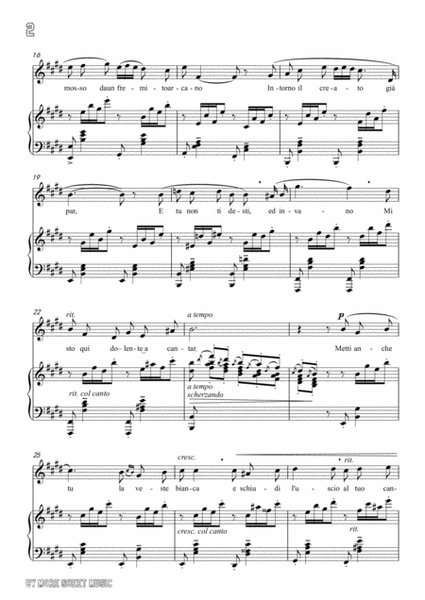 Leoncavallo-Mattinata in E Major,for Voice and Piano image number null