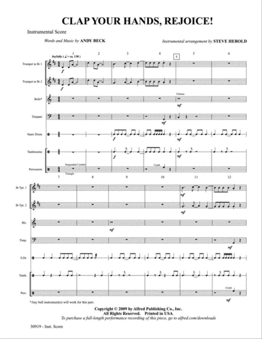 Clap Your Hands, Rejoice! Choir scores gallery preview page 9
