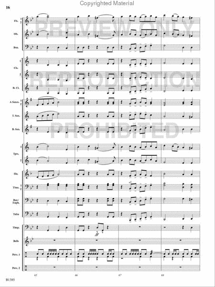 Krakatoa Concert Band scores gallery preview page 15