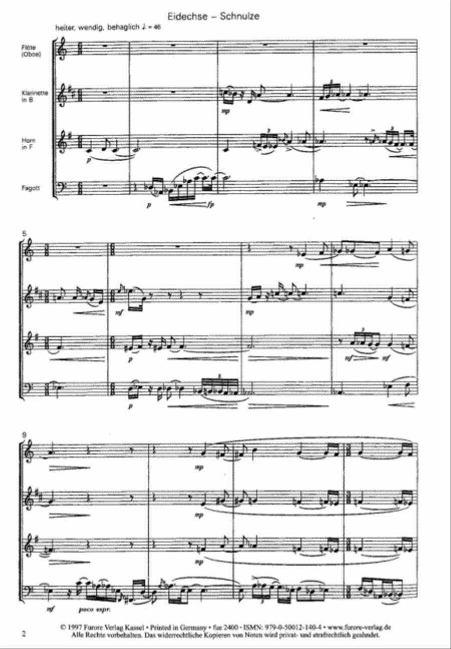 Vier Schnulzen Chamber Music scores gallery preview page 2
