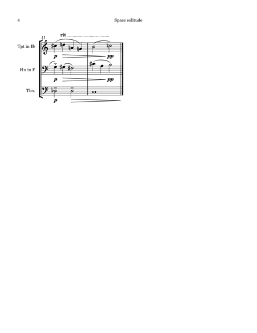 Mars adventures - Four movements for Brass trio Brass Trio scores gallery preview page 4