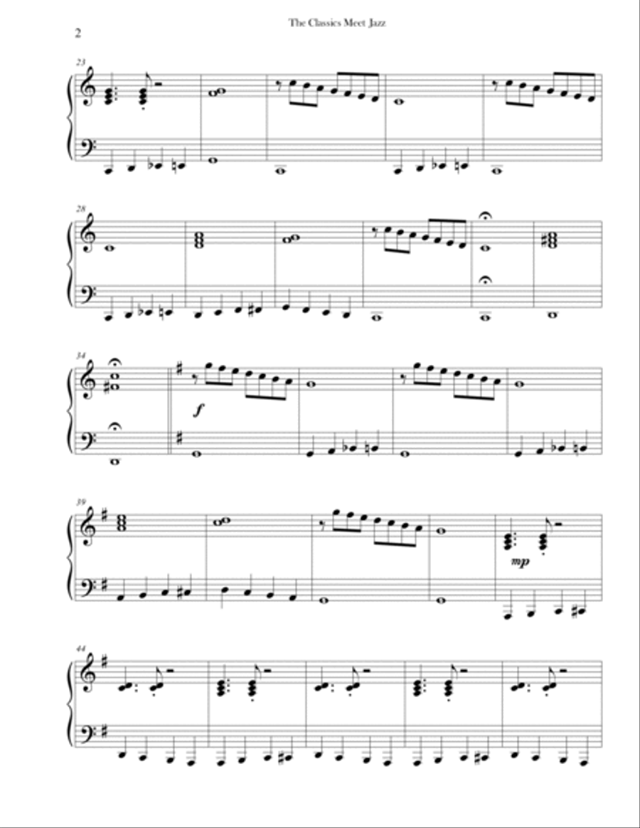The Classics Meet Jazz Piano Method scores gallery preview page 2