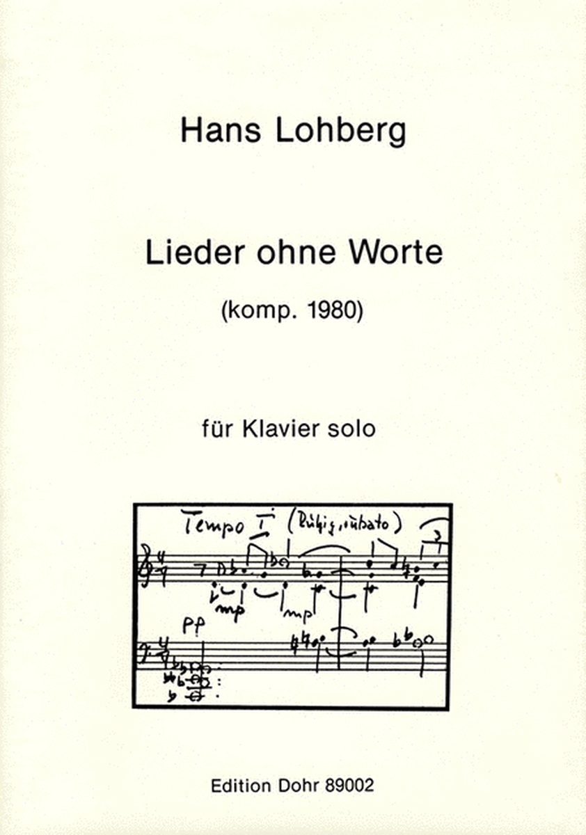 Lieder ohne Worte für Klavier solo (1980)
