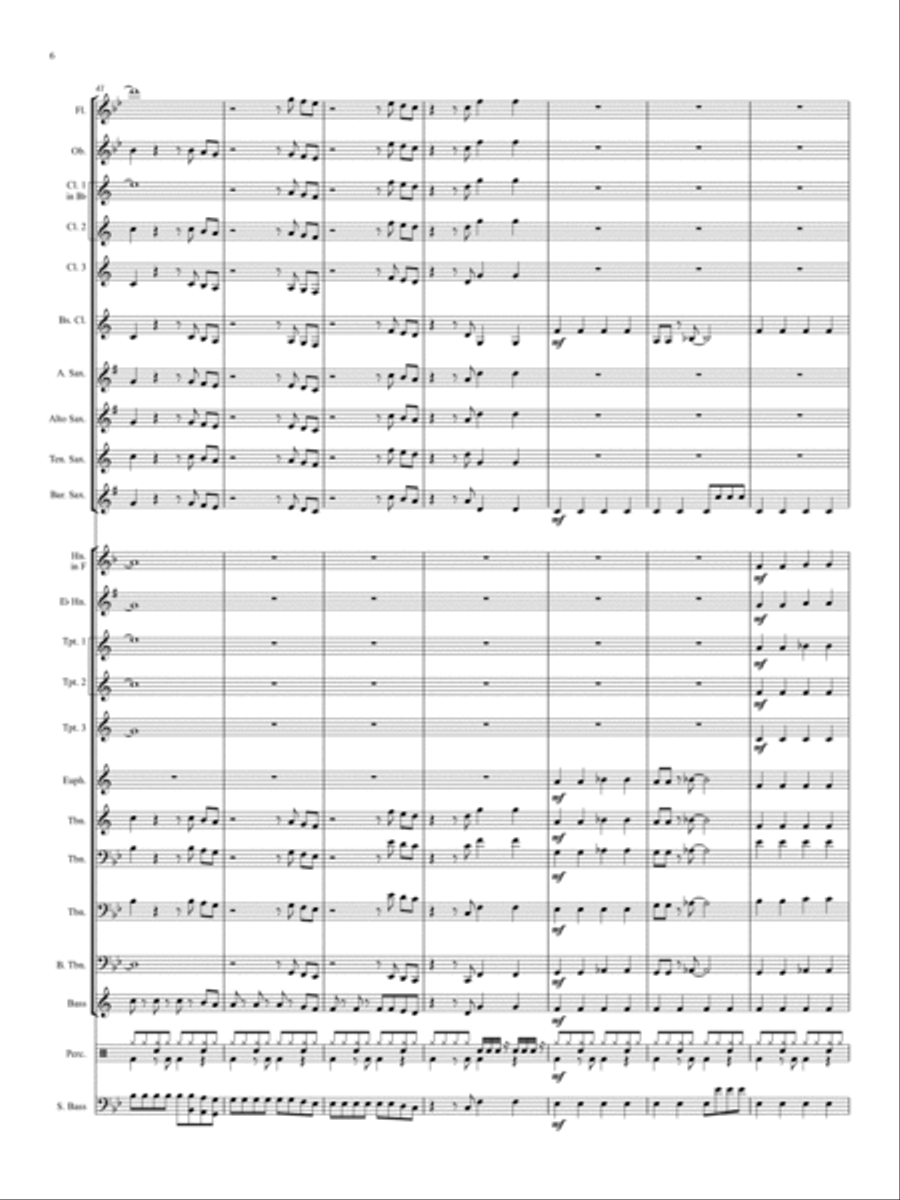 All Over The World All Over The World Concert Band scores gallery preview page 6