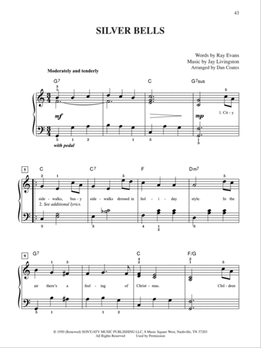Selections from The Polar Express Easy Piano scores gallery preview page 4