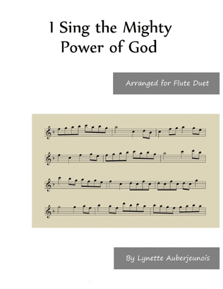 Book cover for I Sing the Mighty Power of God - Flute Duet