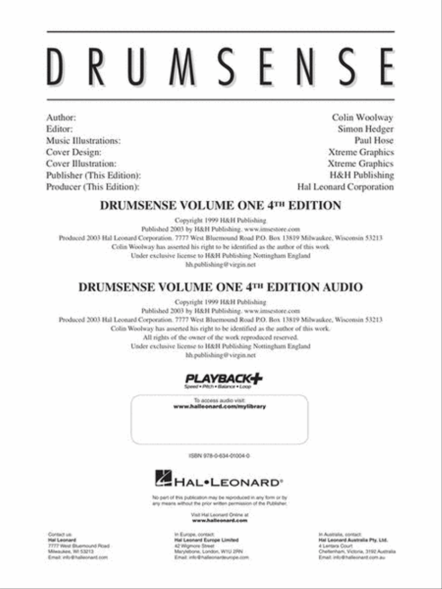 Drumsense Volume 1