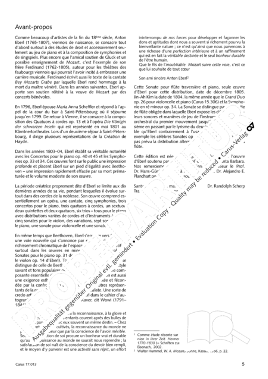 Sonate fur Querflote und Klavier Flute Solo scores gallery preview page 6