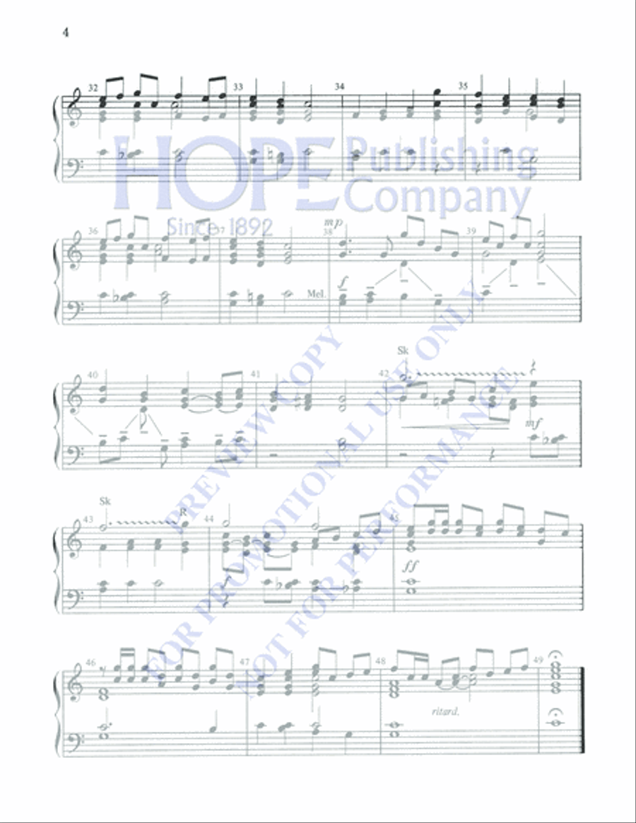 Christ the Lord Is Risen Today 2-Octaves scores gallery preview page 4
