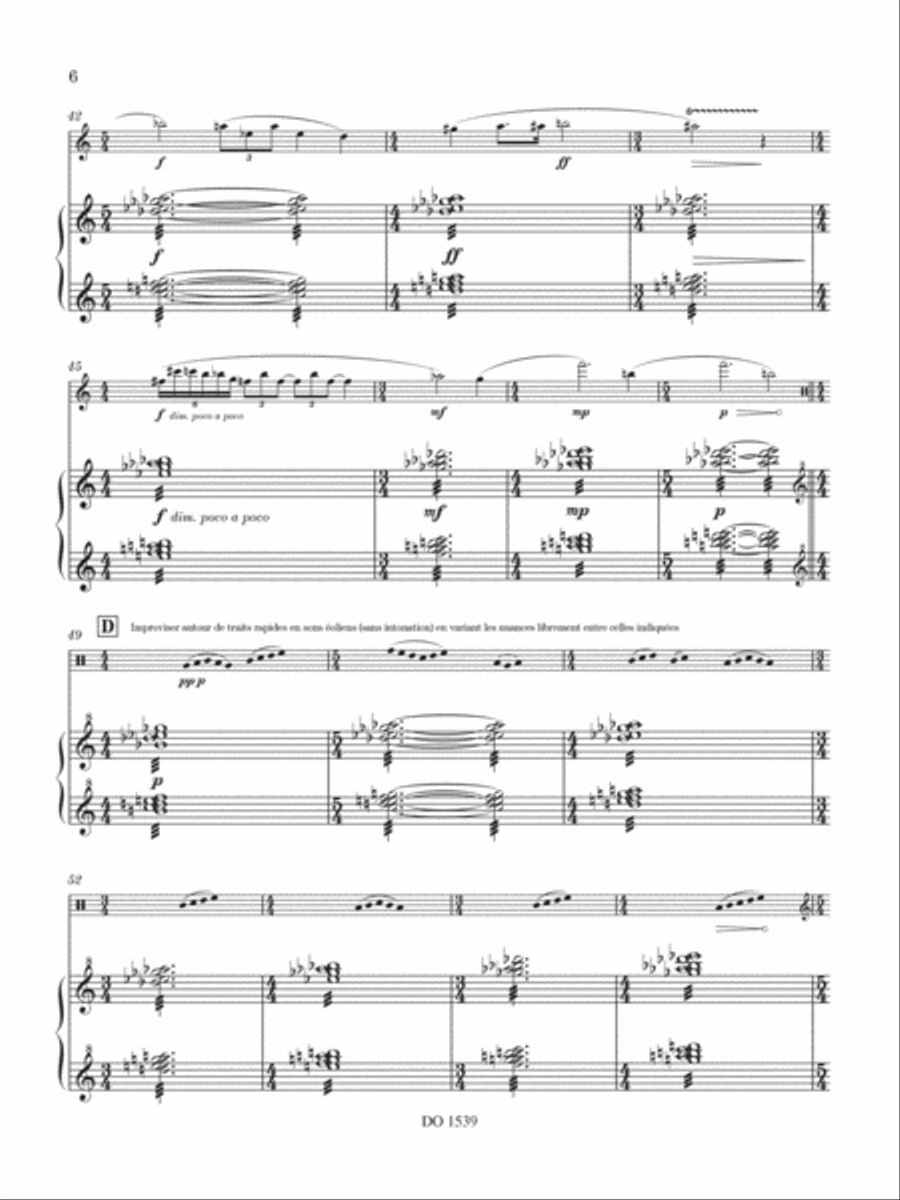 Fulgurances, opus 75 Clarinet Solo scores gallery preview page 6