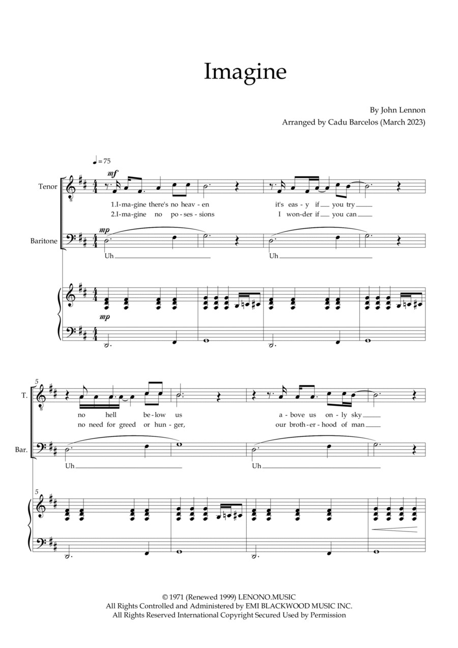 Imagine Imagine TB scores gallery preview page 1