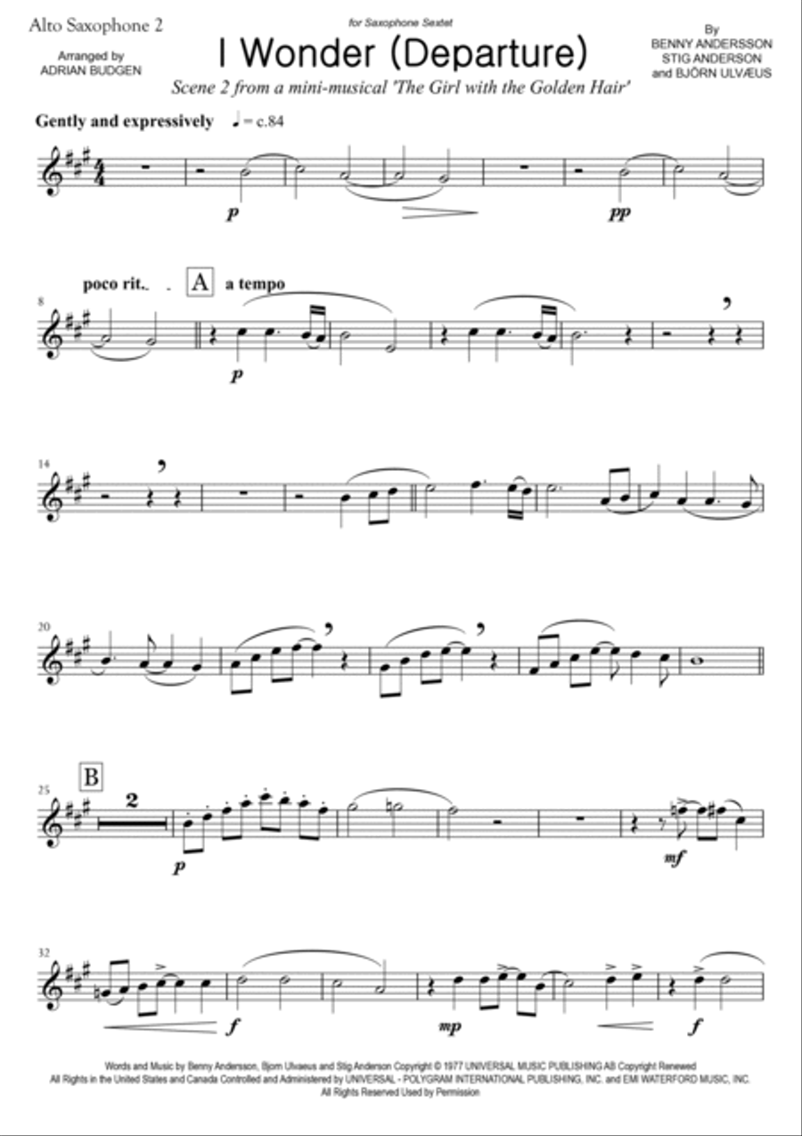 I Wonder Woodwind Ensemble scores gallery preview page 6