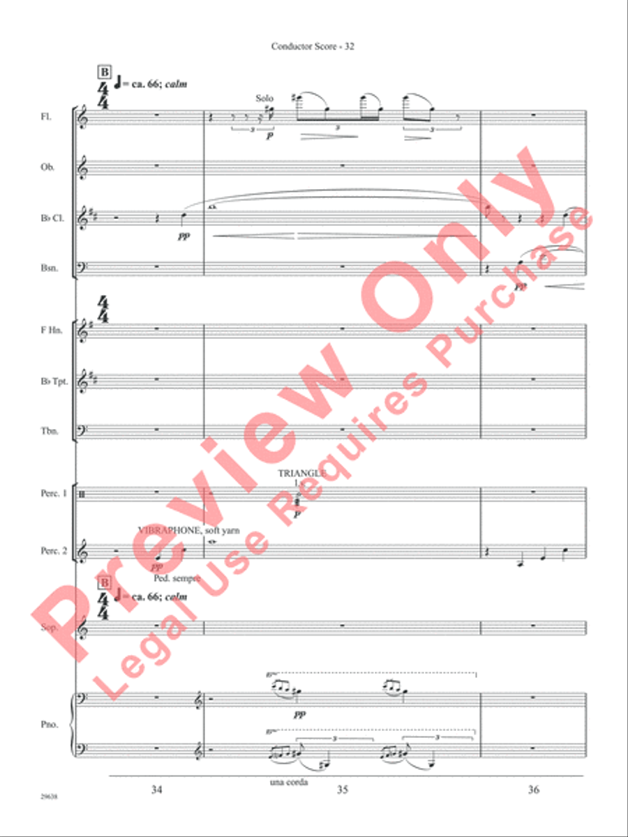 Three Spanish Songs (for Soprano and Wind Ensemble) Concert Band scores gallery preview page 37