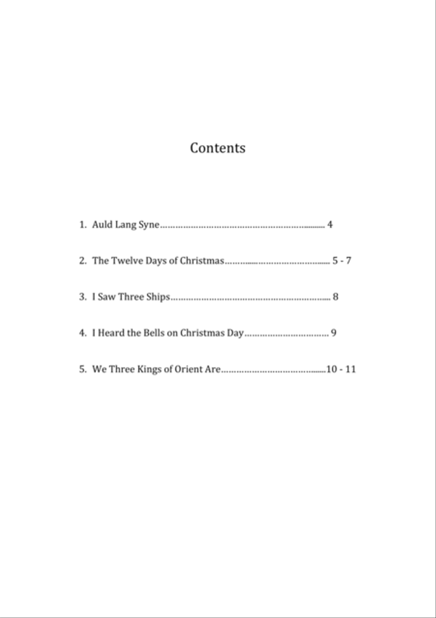 Christmas Songs (Volume 4) - 12 String Harp Harp scores gallery preview page 3