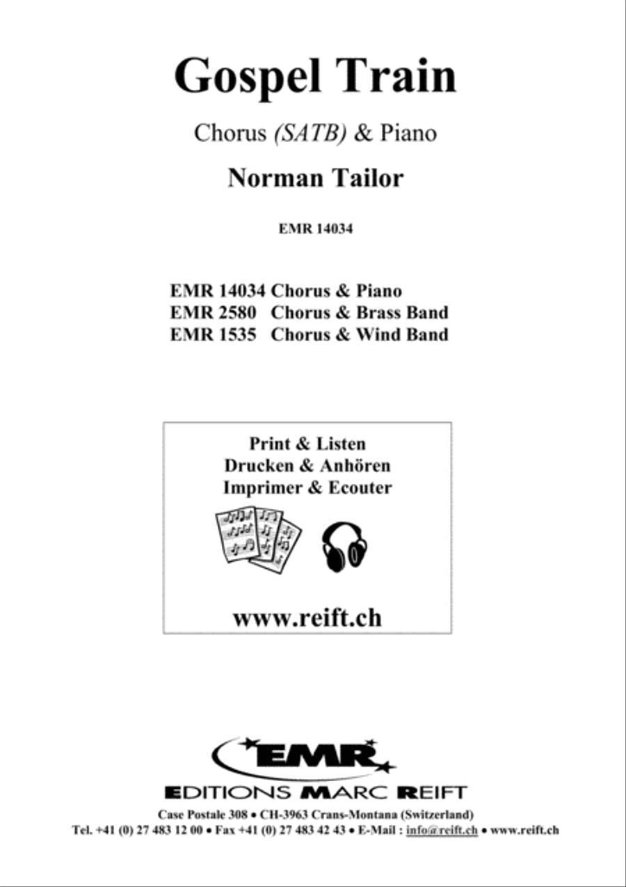 Gospel Train 4-Part scores gallery preview page 2