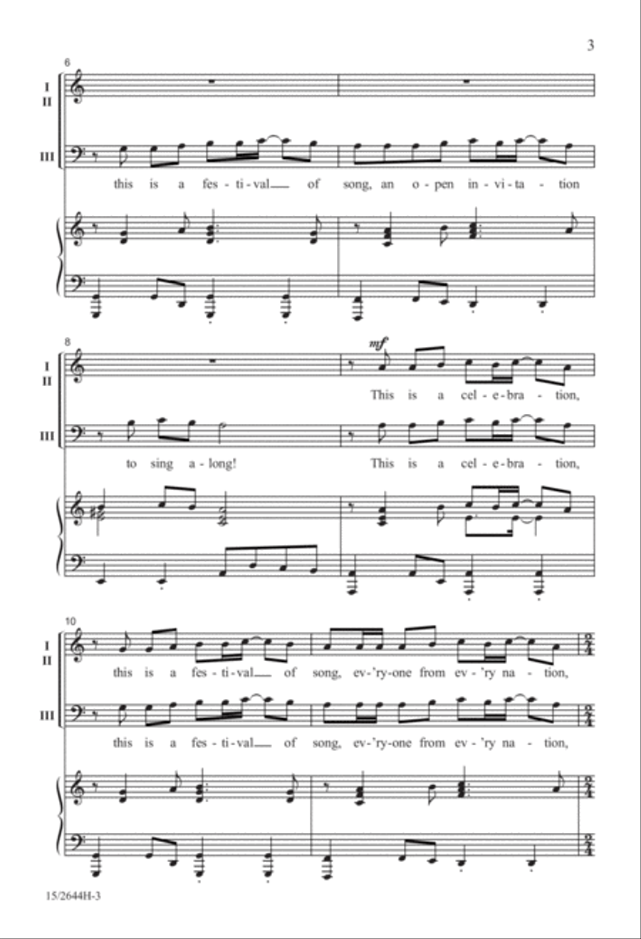 This Is a Celebration! This Is a Celebration! 3-Part scores gallery preview page 3