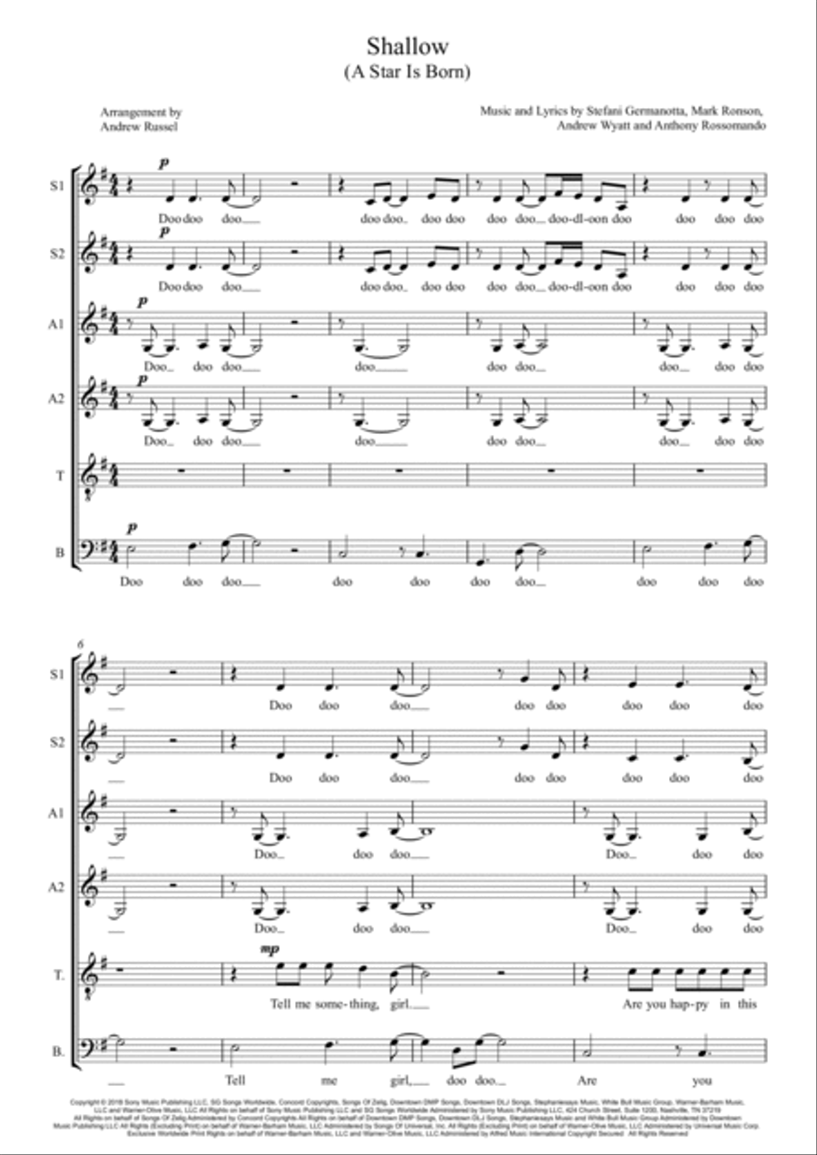 Shallow 4-Part scores gallery preview page 2