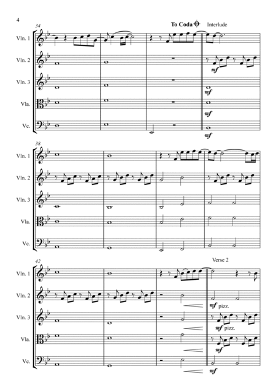 Beautiful (Goblin OST) Beautiful (Goblin OST) String Quartet scores gallery preview page 4