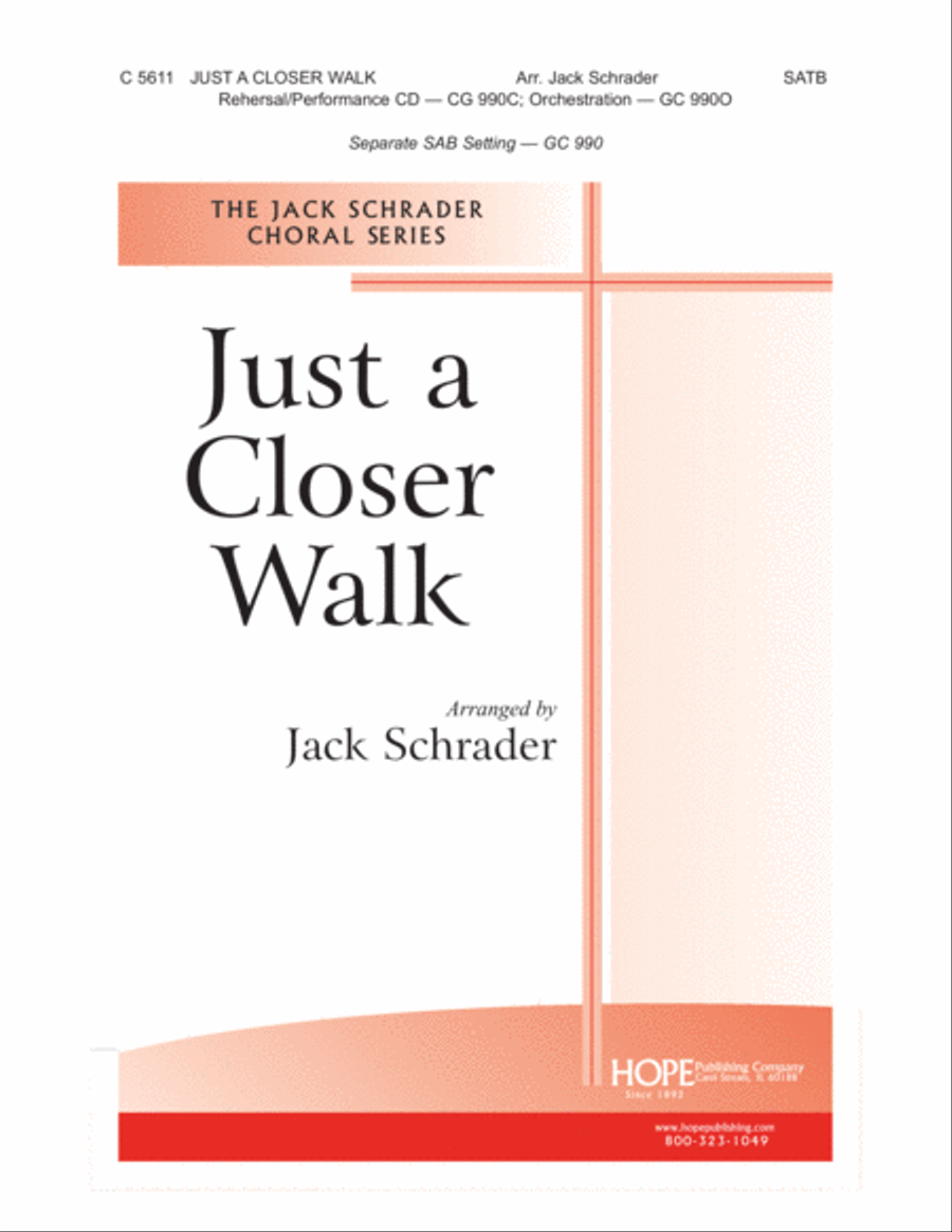 Just a Closer Walk Choir scores gallery preview page 1