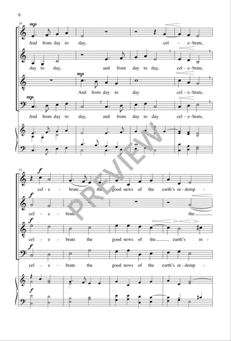Lift Up Your Voice 4-Part scores gallery preview page 6