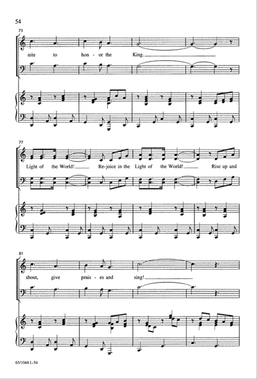 The Light of the World The Light of the World 4-Part scores gallery preview page 56