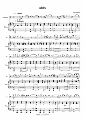 Murray - Aria - Cello & Piano