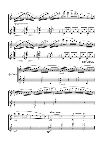 Valses poeticos Op. 10, (Intro, #1, 2, 7 and finale) for flute and guitar image number null