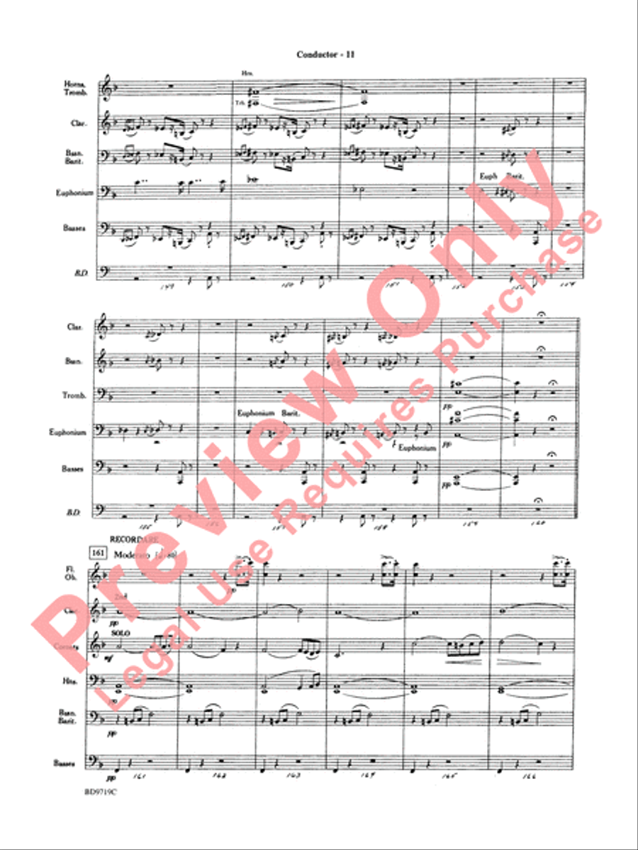 Manzoni Requiem (Excerpts) Concert Band scores gallery preview page 13