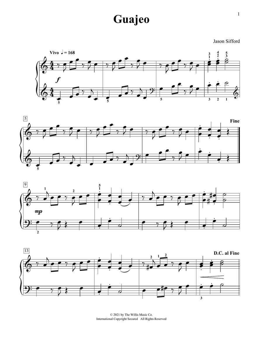 Guajeo Piano Method scores gallery preview page 1