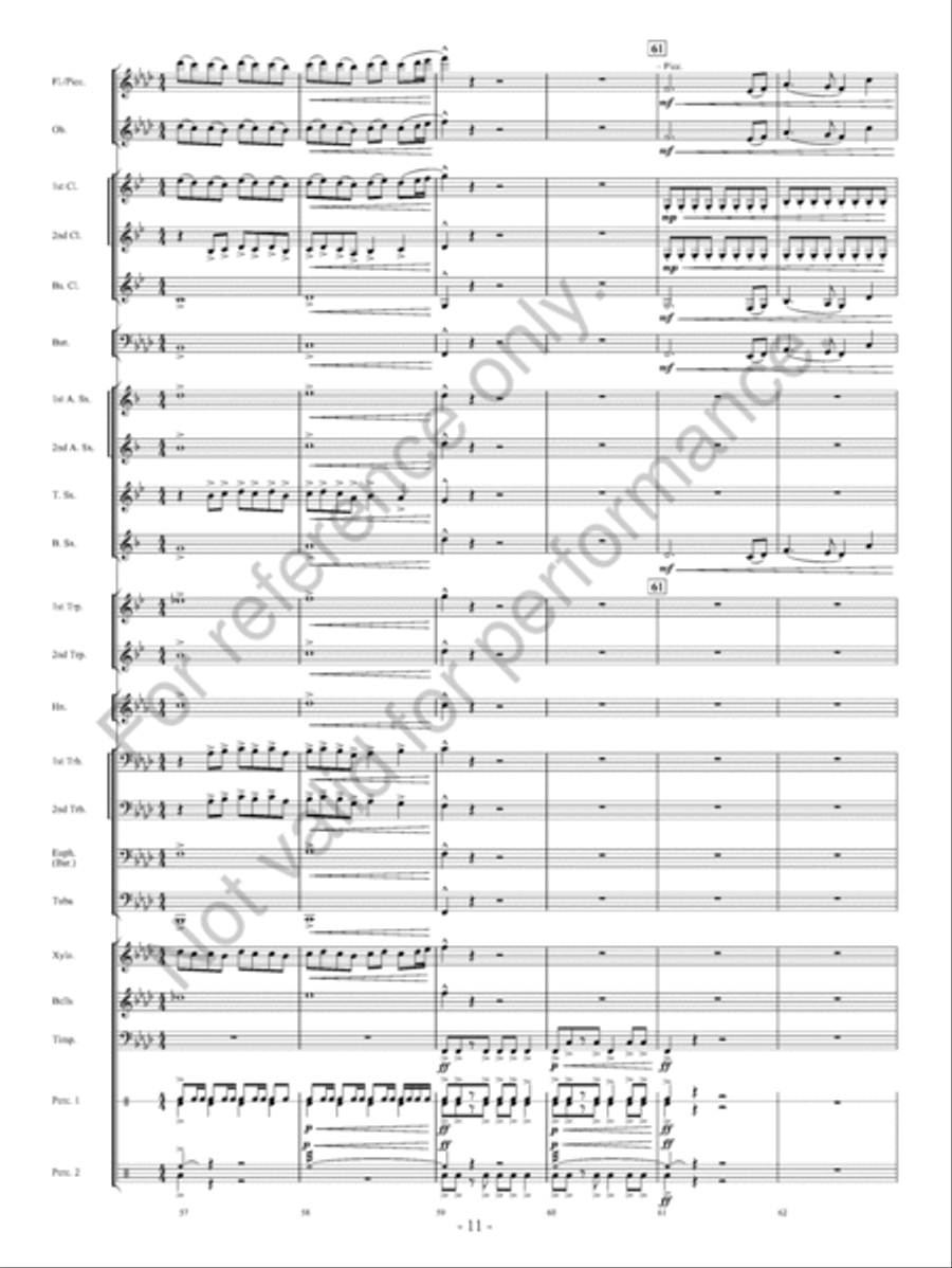 On The Banks… Concert Band scores gallery preview page 12