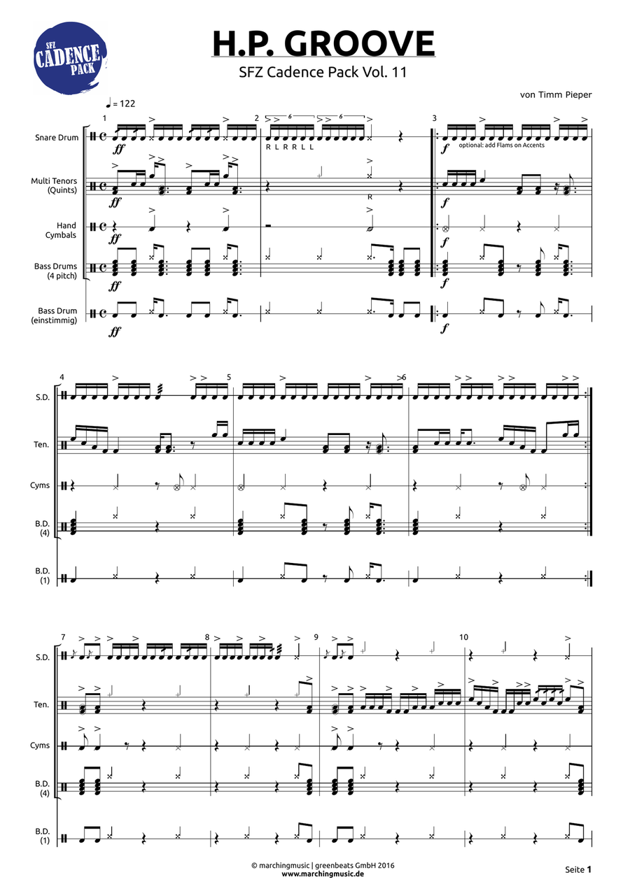 HPG Street Cadence Drum Set scores gallery preview page 2