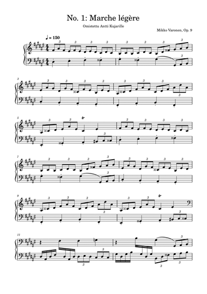 Op. 9 "Marche légère"