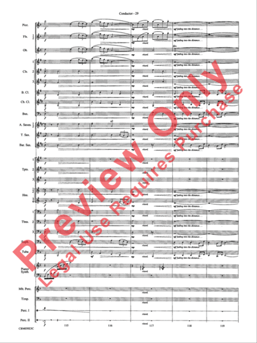 Symphonic Suite from Star Wars: Episode III Revenge of the Sith Concert Band scores gallery preview page 32