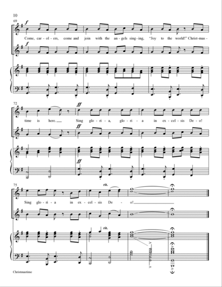 Christmastime Children's Choir scores gallery preview page 10