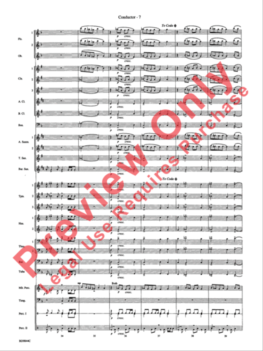 Alliance Alliance Concert Band scores gallery preview page 10