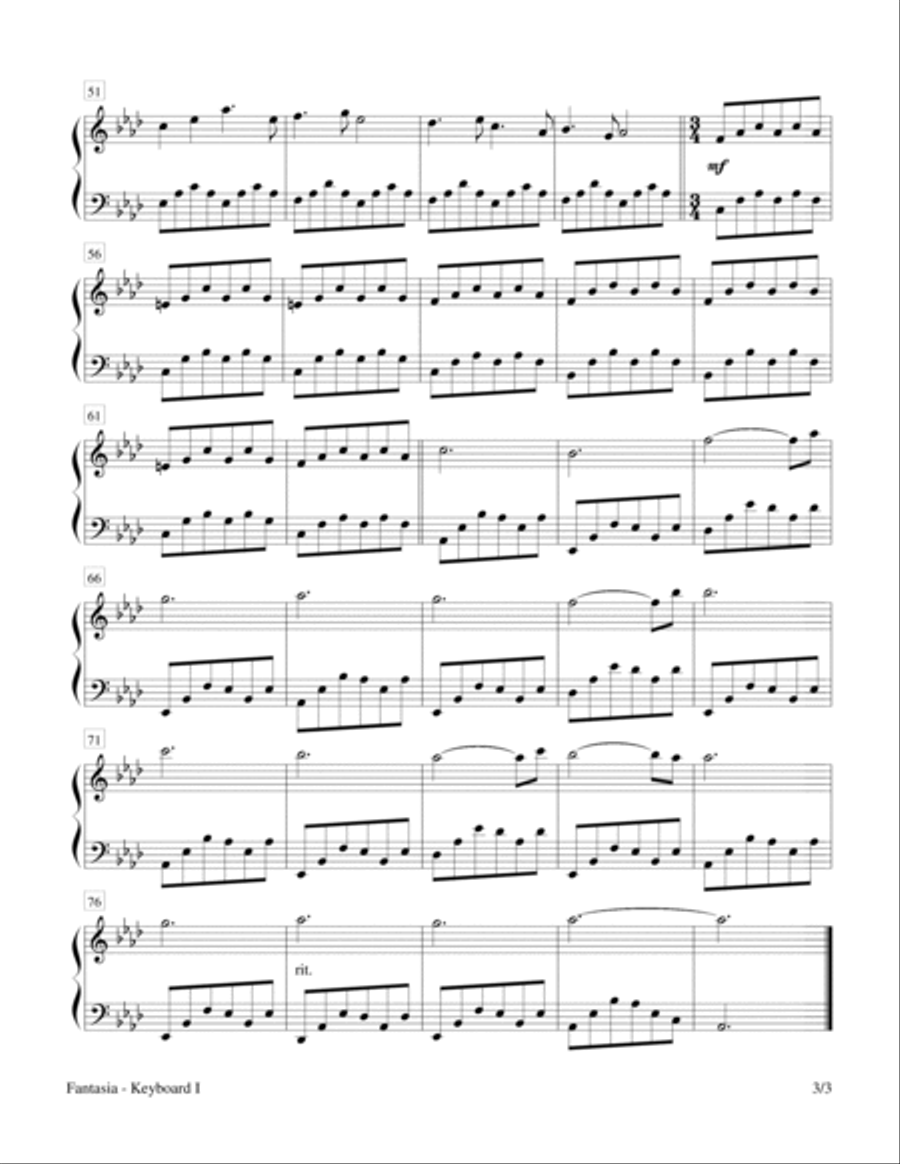 Sounds of Creation - Fantasia (Keyboard Duet; 2 Pianos, 4 Hands) 2 Pianos, 4-Hands scores gallery preview page 3