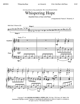 Book cover for Whispering Hope