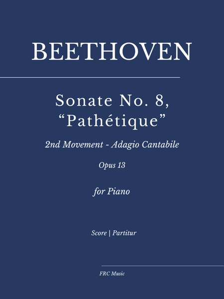Beethoven: Sonate No. 8, “Pathétique” 2nd Movement (Adagio) - for Piano image number null