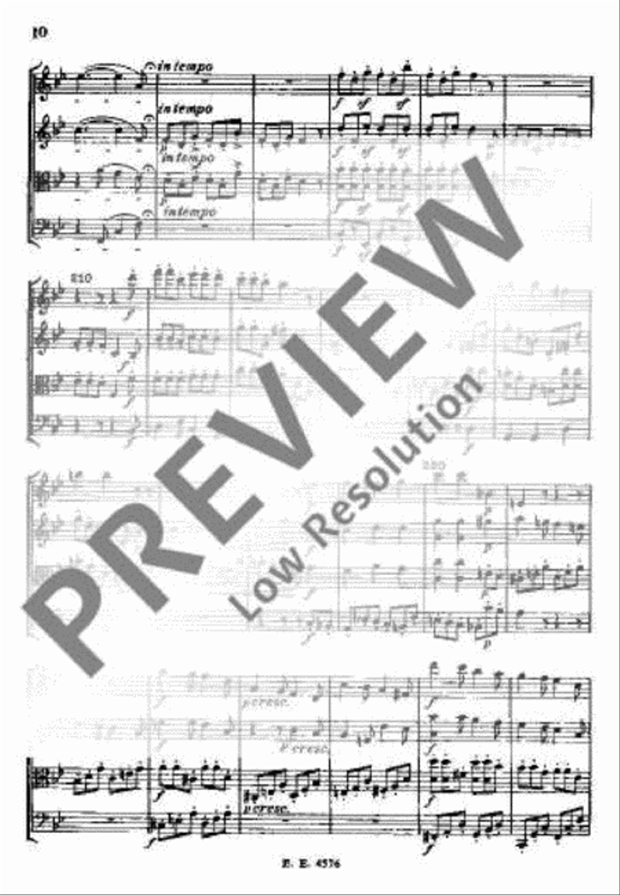 String Quartet Bb major String Quartet Bb major String Quartet scores gallery preview page 19