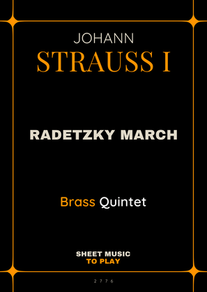 Radetzky March - Brass Quintet (Full Score and Parts)