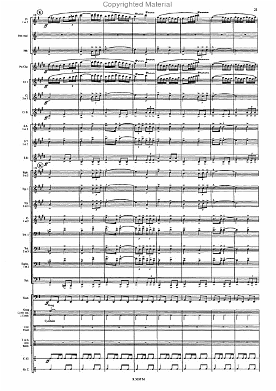 Ambaixadora Contrabandistas Concert Band scores gallery preview page 22