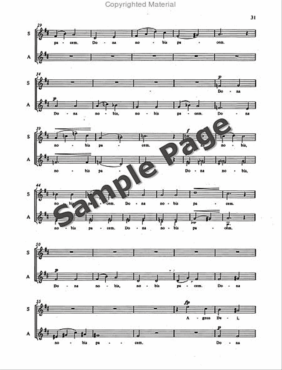 Mass in D Minor Mass in D Minor SSA scores gallery preview page 32