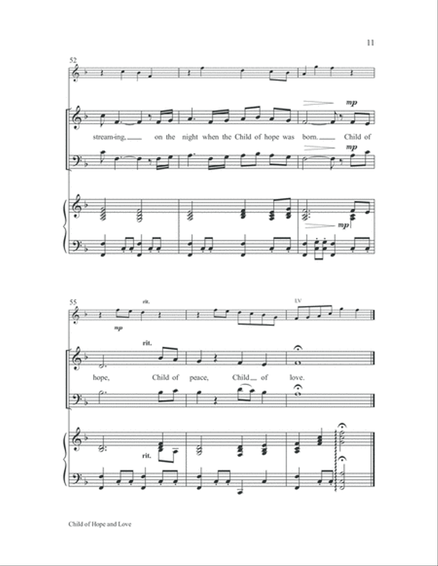 Child of Hope and Love 2-Part scores gallery preview page 12