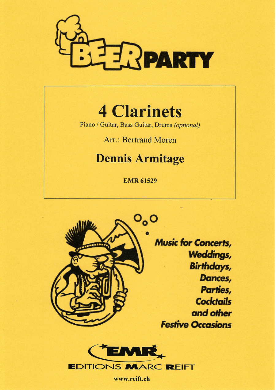 Beer Party Clarinet Quartet scores gallery preview page 1