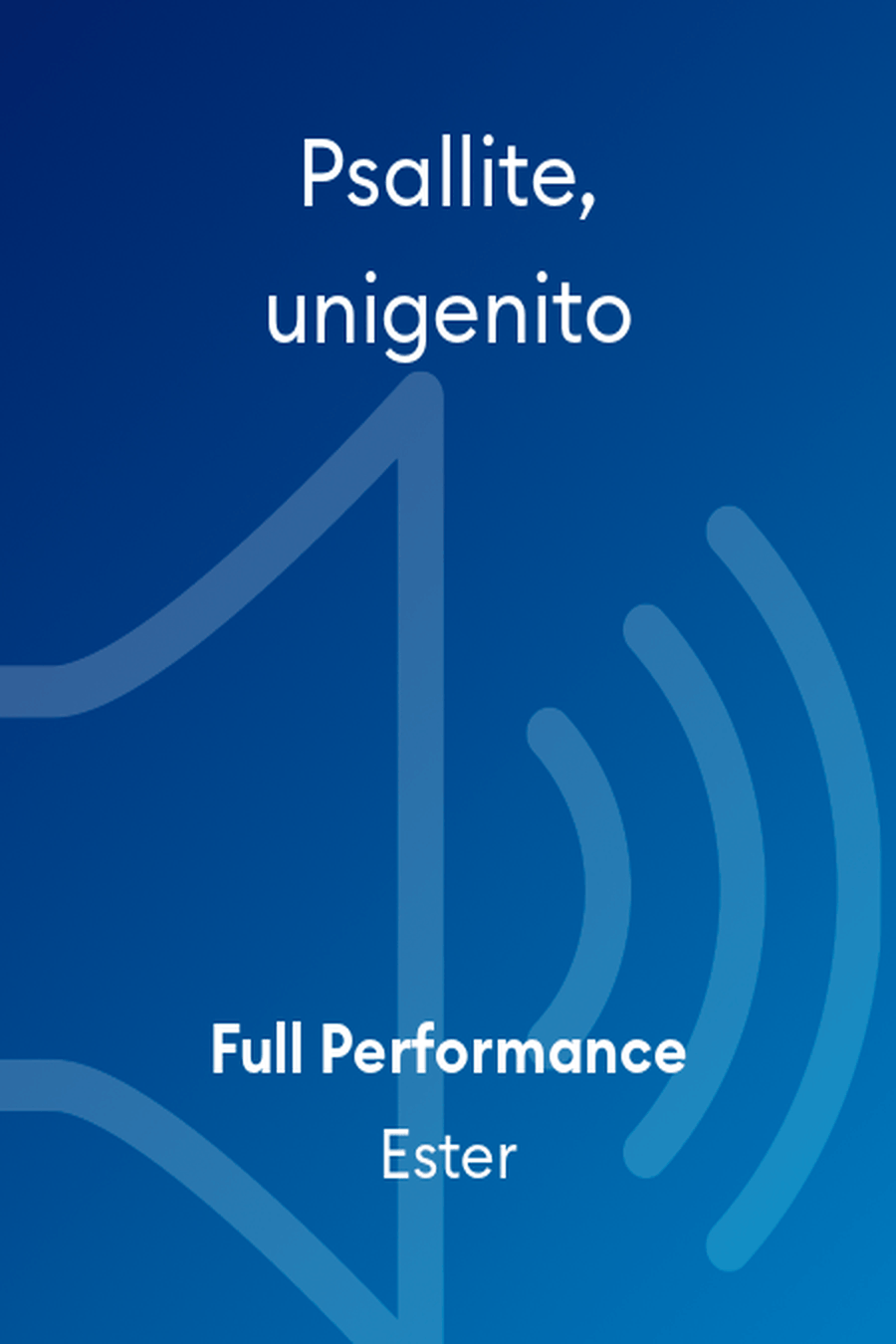 Psallite, unigenito Psallite, unigenito Flute scores gallery preview page 1