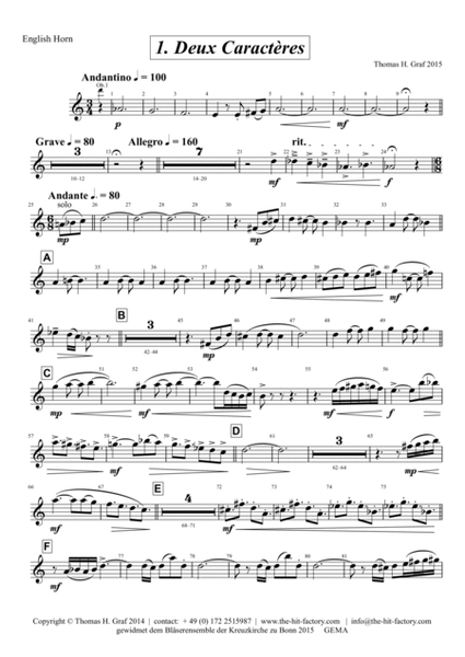Conflusion - Suite - Wind Ensemble - English Horn