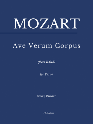 Book cover for Mozart: Ave Verum Corpus K. 618 (as Played by Vikingur Olafsson) for Piano Solo
