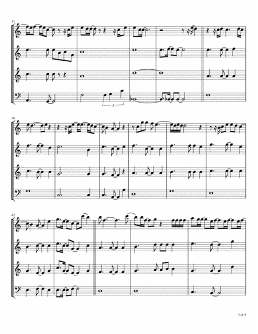 Gravity Woodwind Quartet scores gallery preview page 4