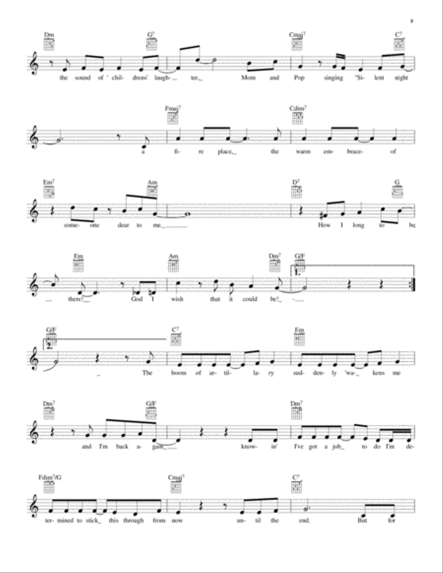 A Soldier's Christmas Guitar scores gallery preview page 2