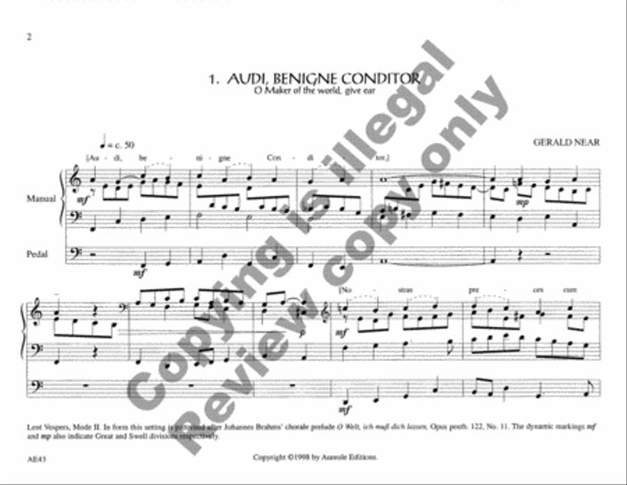 Chantworks, Set II Lent, Passiontide, Easter Organ scores gallery preview page 14